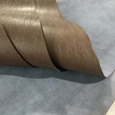 Largeur 1.43M Artificial Leather Fabric, cuir simple tissé de changement de couleur