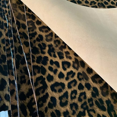 L'ODM chausse des accessoires de décoration, Microfiber Tiger Woven Leather Fabric